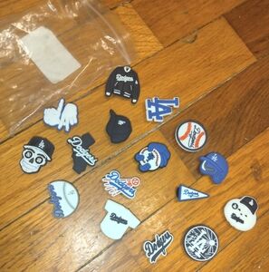 16pcs LA Dodgers Croc Charms